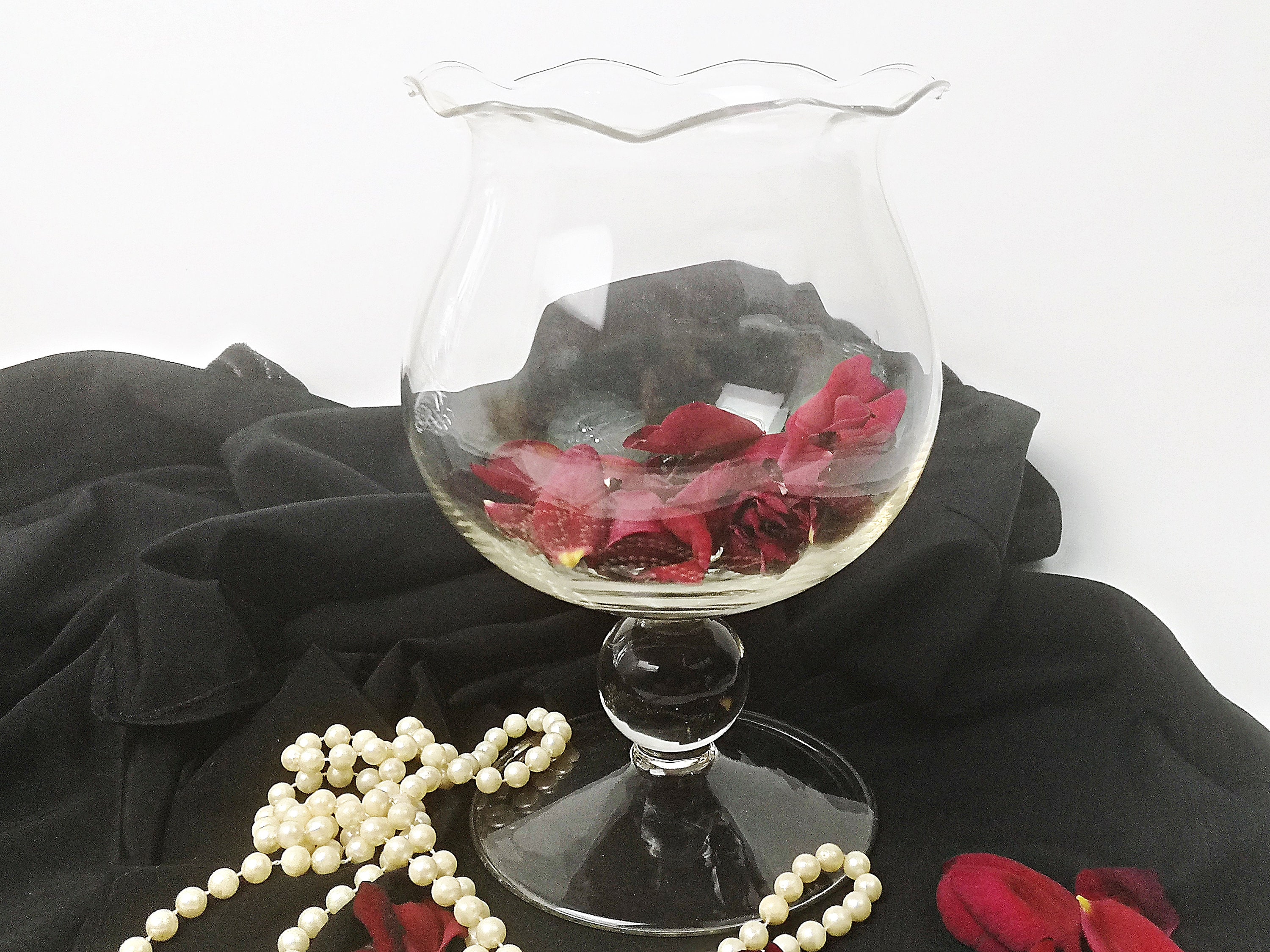 Großes Deko Glas für saisonale Dekoration / Deko / Blumenschale / XXL / Glas / Cognacschwenker