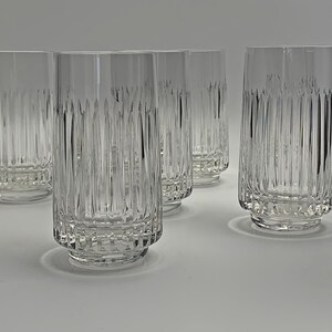 6 vintage crystal glasses / glasses from the 80s / lemonade glasses / juice glasses / juice glasses / replacement glasses