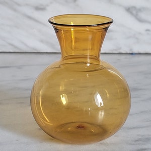filigrane Glasvase mundgeblasen und handgeformt, Vase , Lauscha, Miniatur, 7cm Bild 1