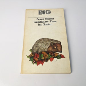 Vintage Buch &quot;Geschützte Tiere im Garten&quot; Ratgeber Broschur / Naturschutz / Landwirtschaft / DDR / 1968