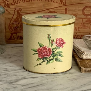 Vintage Tchibo coffee tin / rusty tin can / old tin can / shabby chic