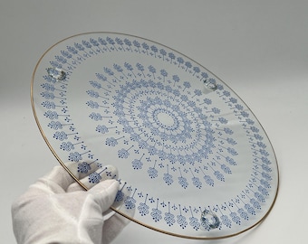 Vintage Servierplatte aus Glas / Tortenplatte, Kuchenteller, Kuchenplatte / Glasteller / DDR Servierteller