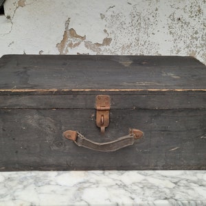 Vintage wooden box / wooden case / tool box / box / industrial / rustic box