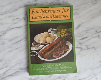 Vintage Kochbuch "Küchenrenner für Küchenkenner" / Verlag für die Frau / Sachsen, Thüringen, Mecklenburg / 1980er / DDR / Sprache deutsch