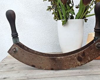 uraltes Wiegemesser, Doppelklinge,  Kräutermesser, Hackmesser,  Brocante, XXL, 38cm