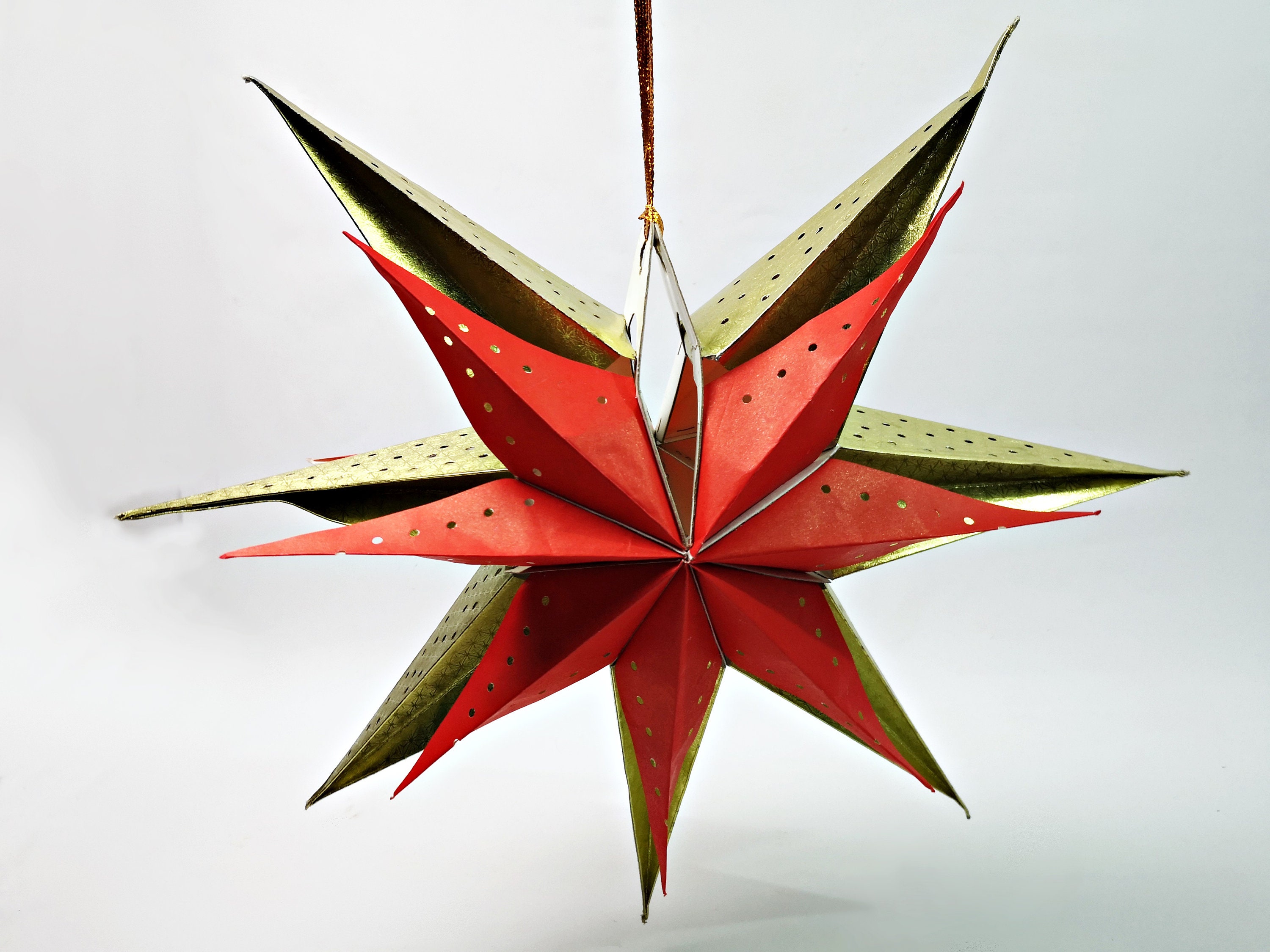 DDR Adventsstern / Papierstern / Weihnachtsstern / Faltstern / Stern aus  Papier / Weihnachtsdeko /  40cm - Etsy.de