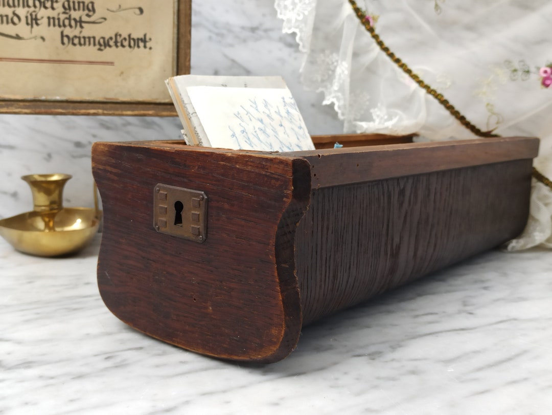 Old Wooden Box Small Drawer From the Sewing Machine Wooden Etsy