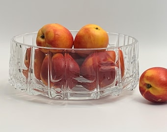 Vintage crystal bowl / heavy crystal jewelry bowl / bowl, dish, heavy crystal