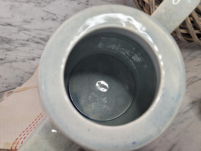 Old Teapot 1.3 Liters/ Vintage Coffee Pot Made of Ceramic / Stoneware