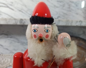 old smoker 30 cm high / Santa Claus / Erzgebirge / folk art