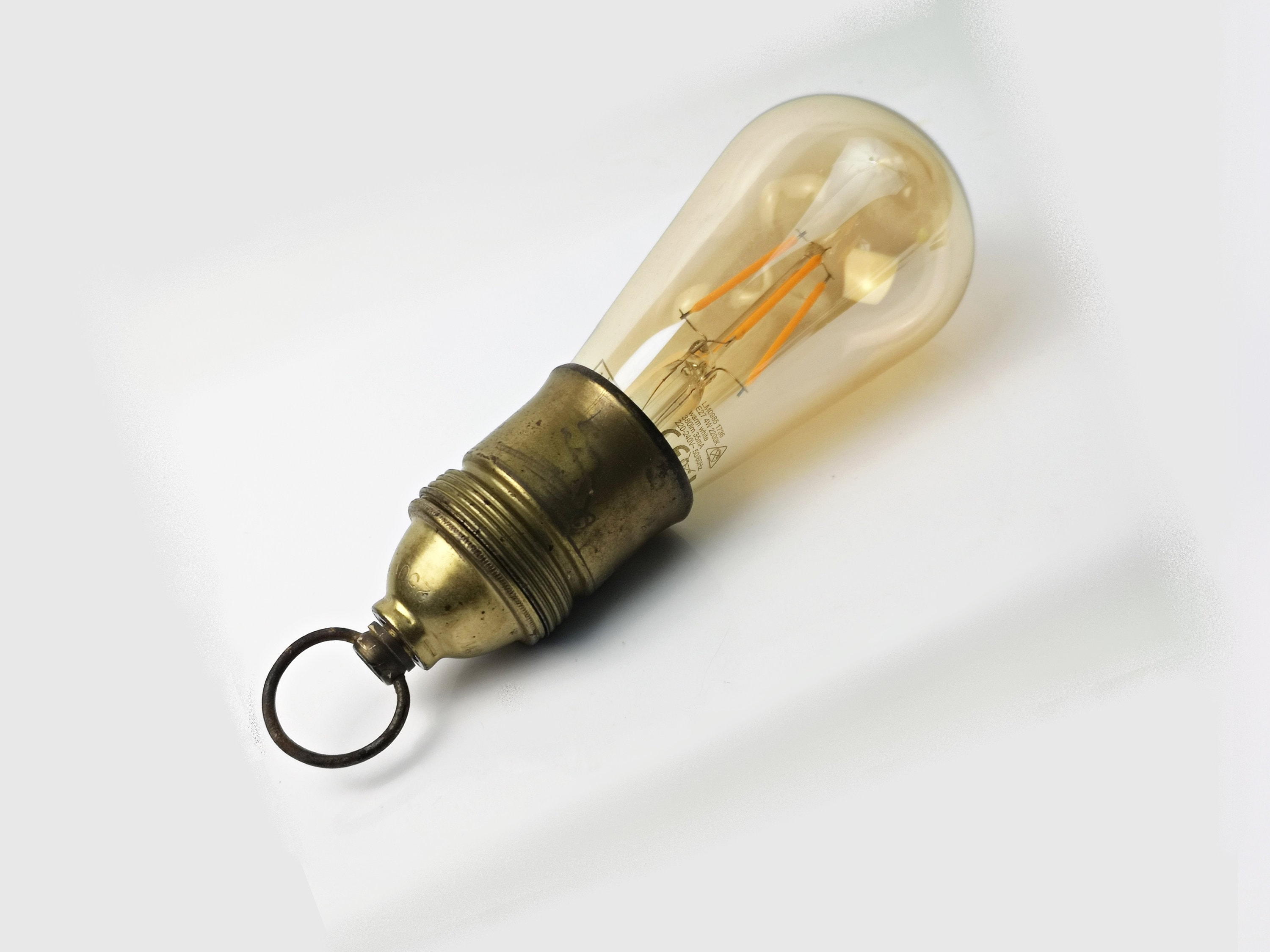 Lampenfassung, Vintage-Fassung, E27, Edison-Schraube, E27, Lampenfassung  für DIY-Anhänger, Glühbirnenfassung, Adapter, Bronze