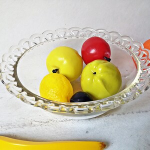 Art Deco glass bowl / glass bowl, 24 cm