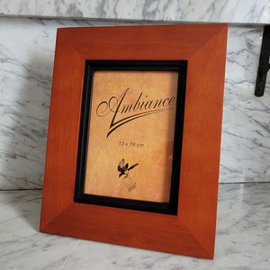 Vintage wooden picture frame / frame with stand / used wooden frame / portrait frame