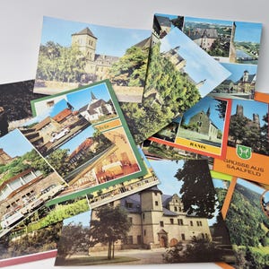 25 cartoline vuote della RDT a colori / Cartoline dalla Germania dell'Est / Set di cartoline da collezione B