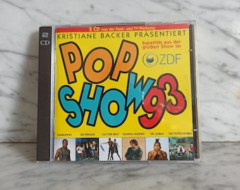 Double CD "Pop show 93" used - CD with pop music from the 1990s - mix tape