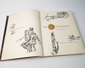 Ukrainische Märchen "Die Sonnenrose" / altes Märchenbuch / Vintage Kinderbuch / 60er Jahre