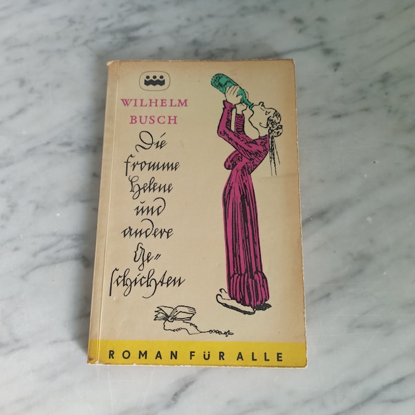 Vintage Buch "Die fromme Helene und andere Geschichten" / Wilhelm Busch Taschenbuchformat