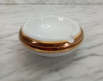 small ashtray made of porcelain / 80s / porcelain ashtray