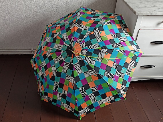 VTG 90s JPG Umbrella 傘 Vintage Knirps 2000 Telescoping Umbrella with Original Case