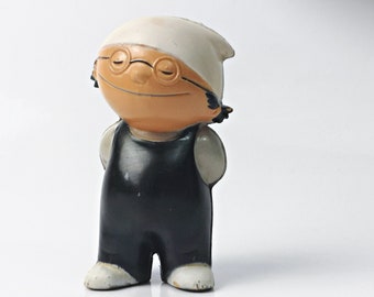 Mainzelmännchen "Der schlaue Det " ZDF Werbefigur aus den 60er Jahren Göbel Figur / 11 cm / Maskottchen der 1960er Jahre / alte Werbung