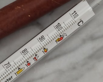 Altes Einkochthermometer / Vintage Thermometer zum Einkochen / Pasteurisier-Thermometer