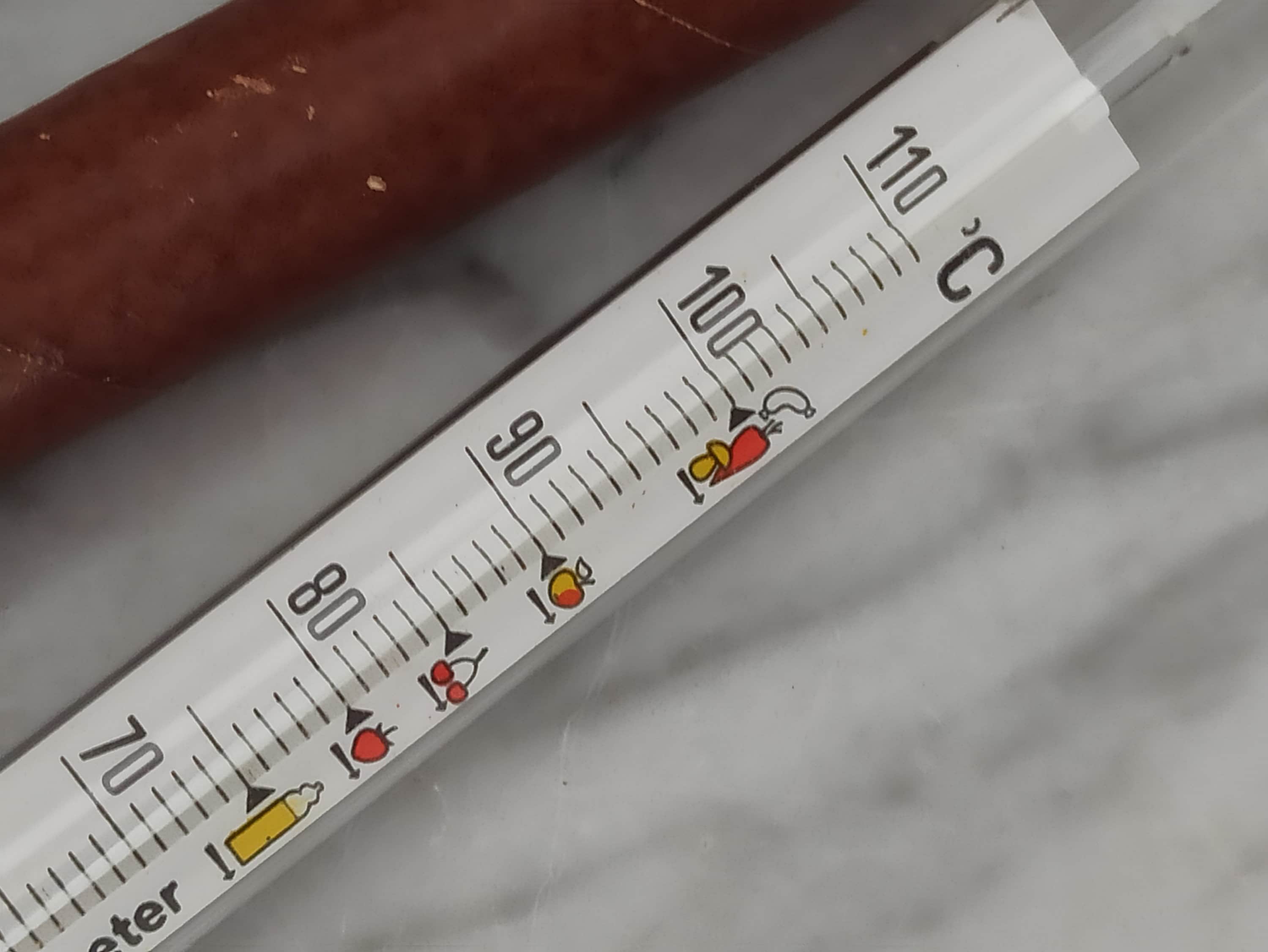 Altes Einkochthermometer / Vintage Thermometer zum Einkochen / Pasteurisier-Thermometer