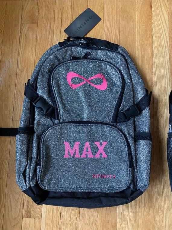 00 Nfinity Gray Sparkle Backpack With 
