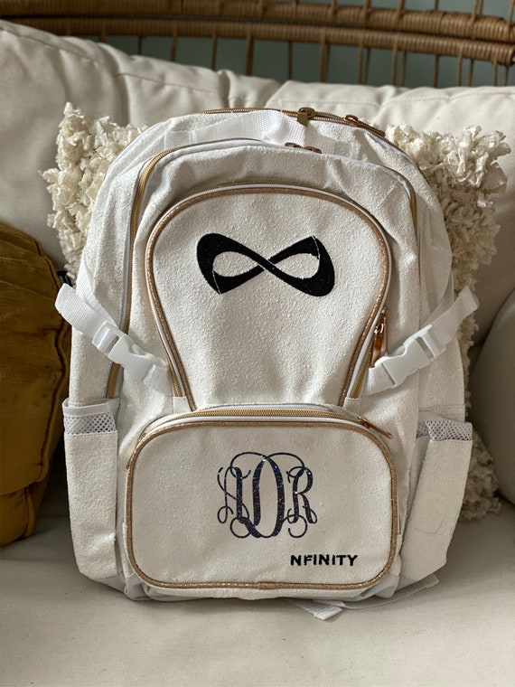 white nfinity backpack