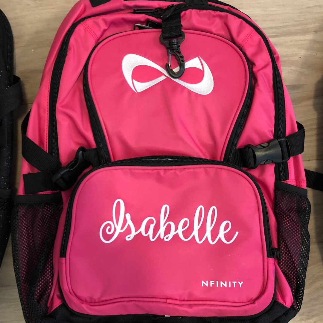 Nfinity Large Full Size Classic Pink Backpack With White Logo ...