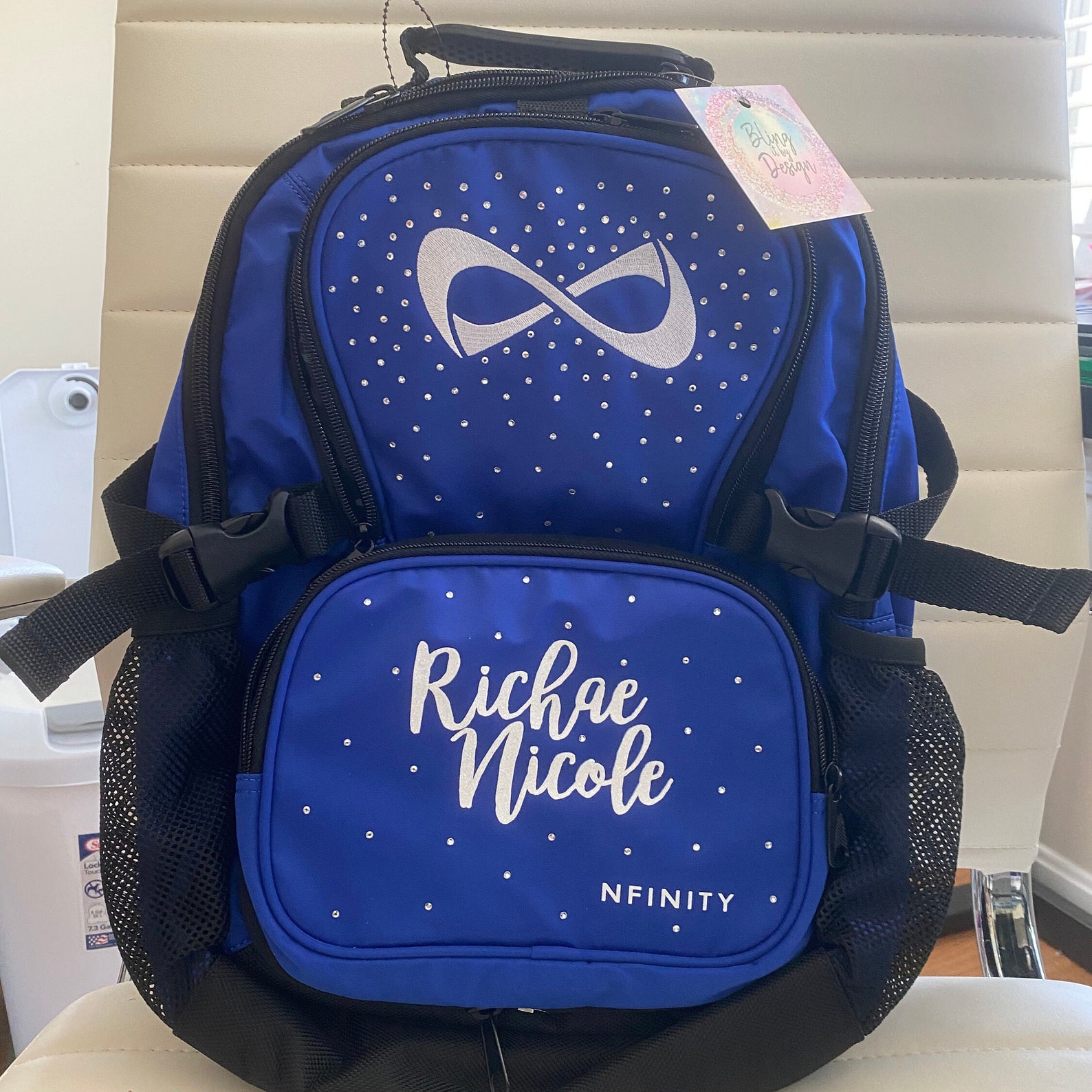 00 Nfinity Large Classic Backpacks With White Logo Includes Etsy