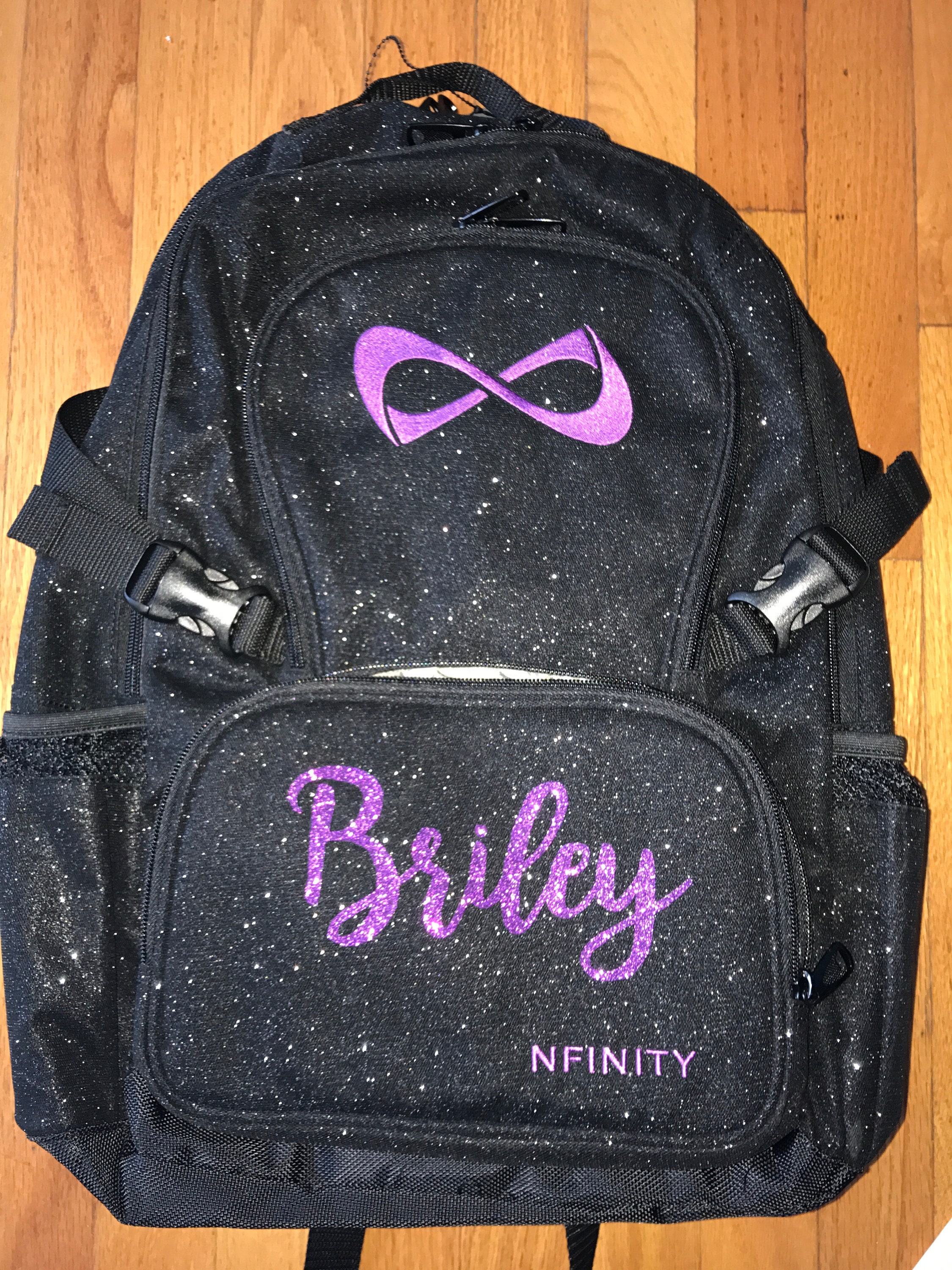 Nfinity purple sparkle backpack new arrivals