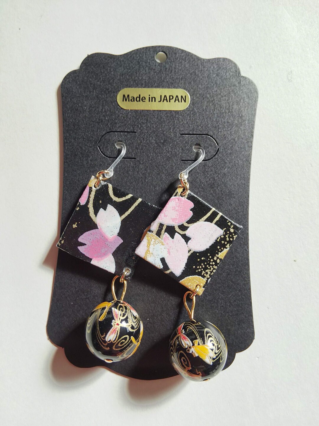 Washieno Japanese Paper Earrings TOMBO Light and Soft to Ears Etsy