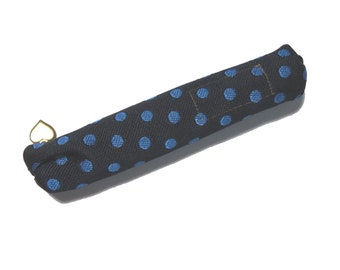 Tatami-Heri Pencase Dot blue