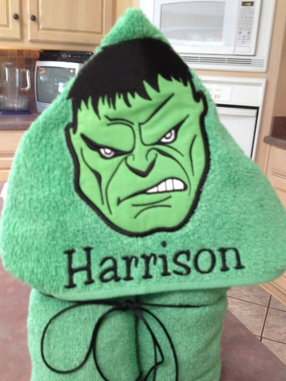 hulk hooded towel