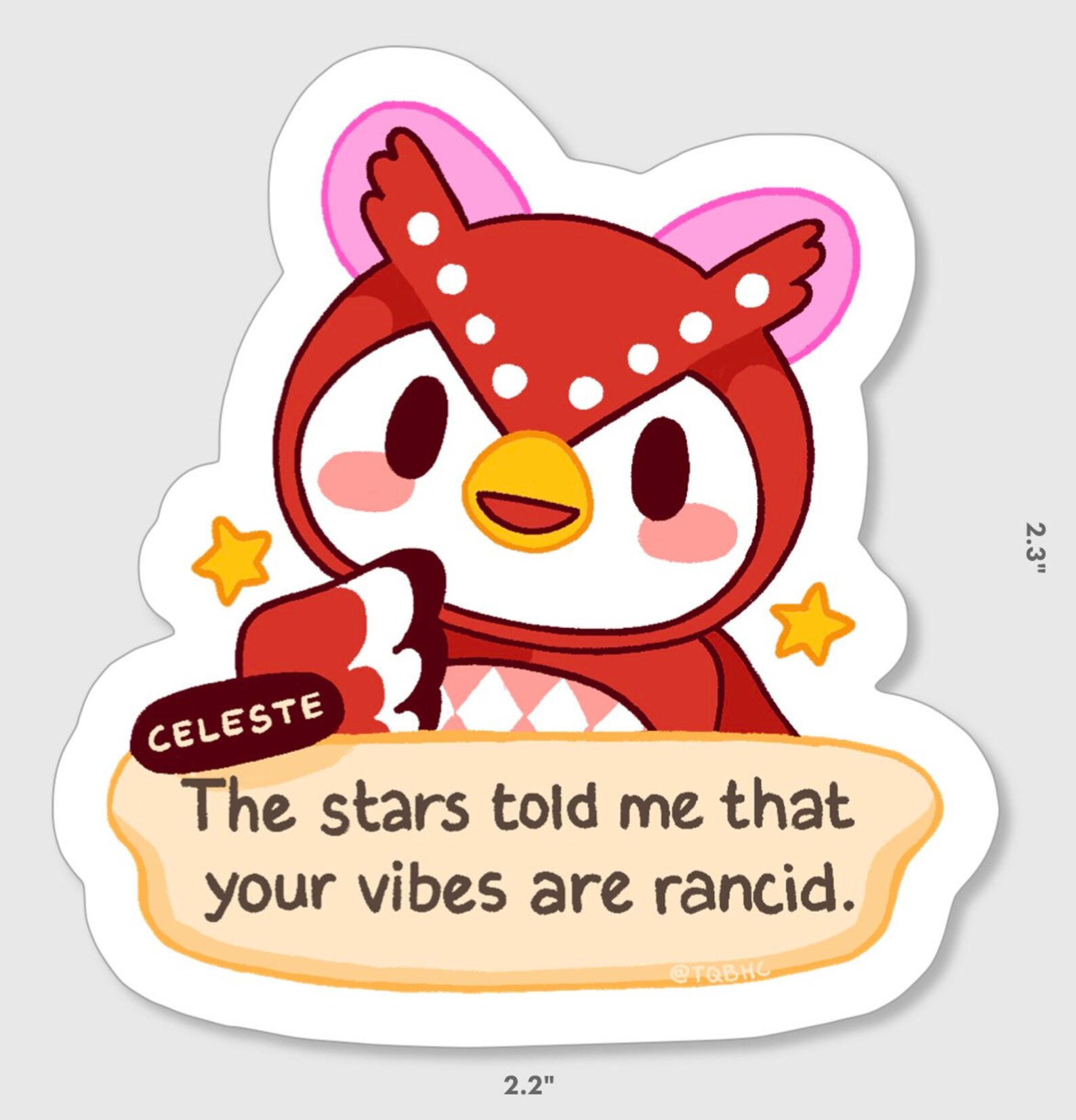 Acnh evil celeste pegatina PREORDER Etsy