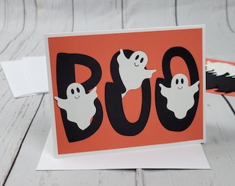 Happy Halloween Greeting Card Kit | 4 Cards With Envelopes | Black Cat ...