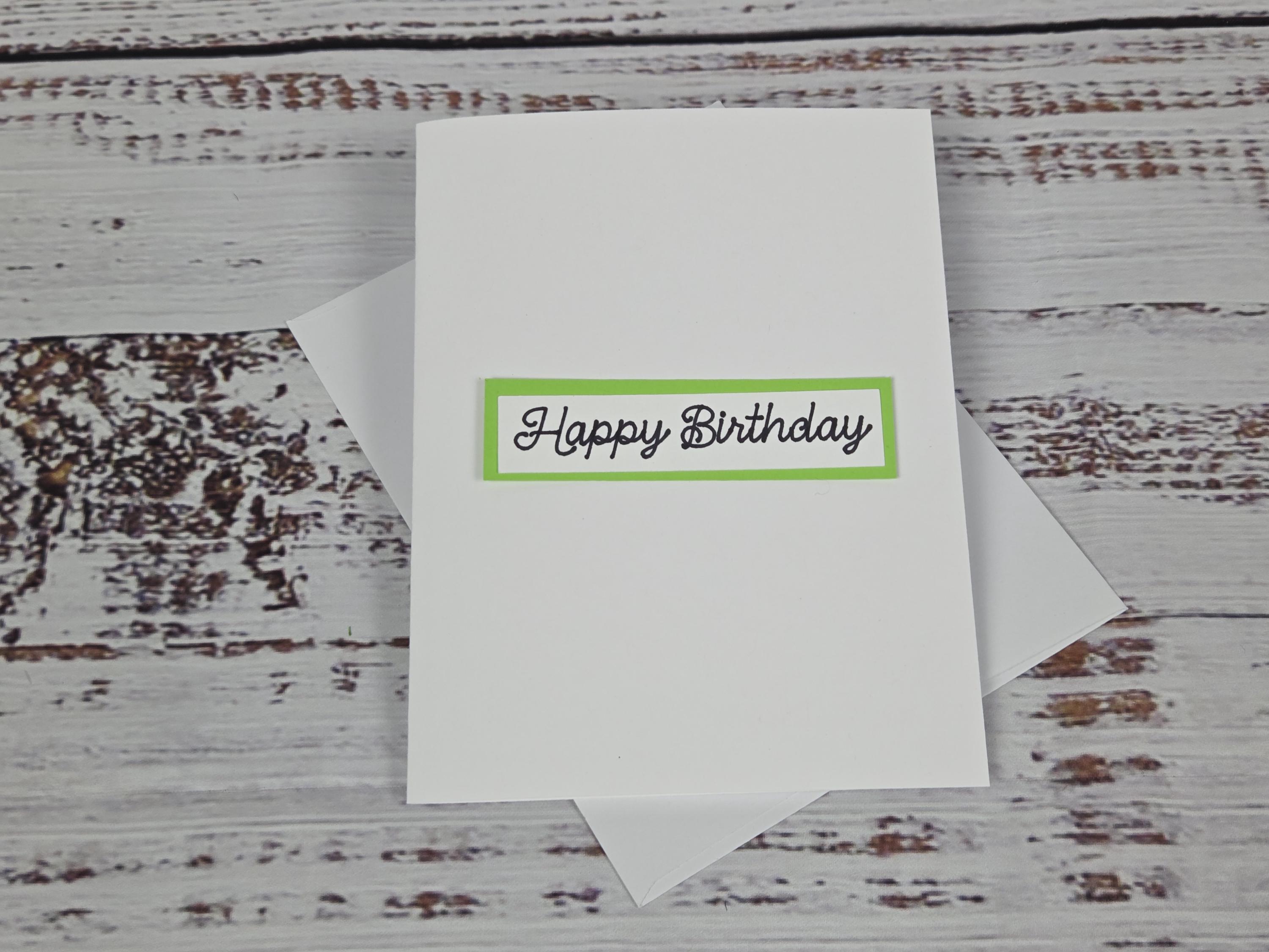 Precut Happy Birthday Sentiments for Card Making | DIY Card Pieces ...