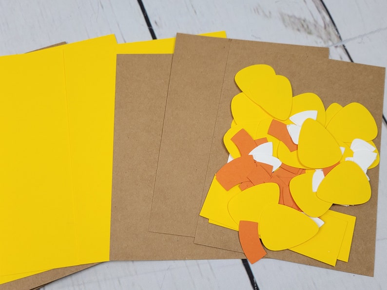 Happy Halloween Greeting Card Kit | 4 Cards With Envelopes | Candy Corn ...