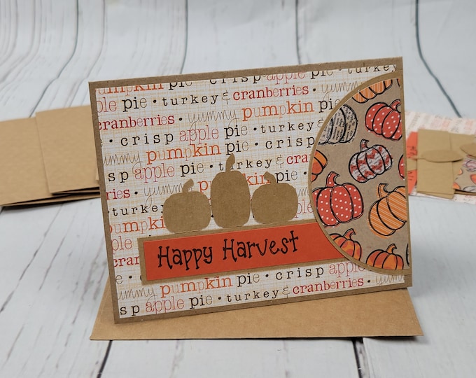 Happy Harvest Greeting Card Kit | 4 Cards With Envelopes | Fall Craft ...