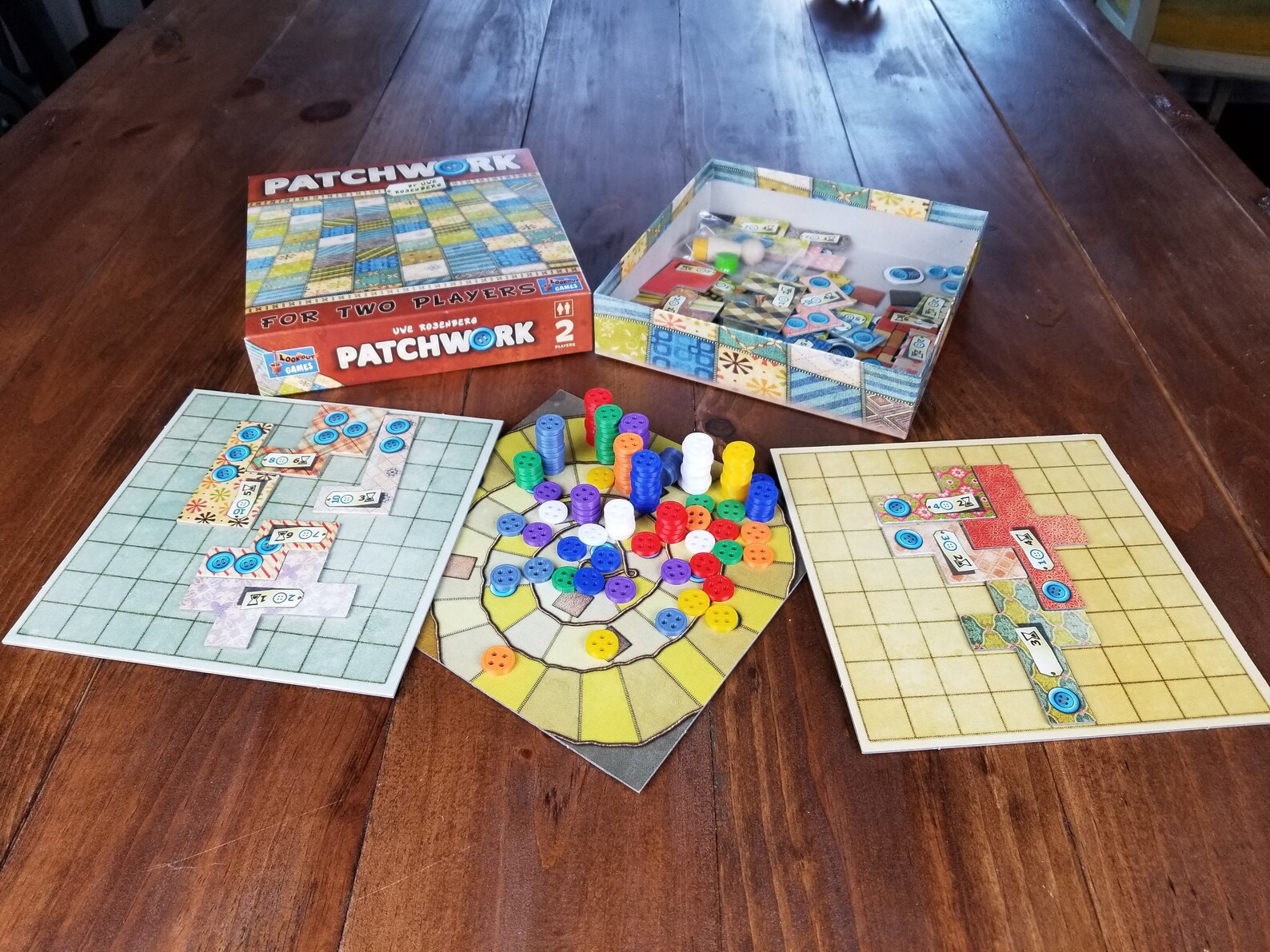 Patchwork Buttons Patchwork Board Game Upgrades 3D Etsy
