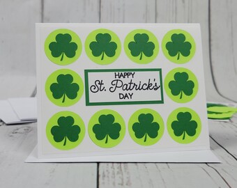 Happy St. Patrick's Day Greeting Card Kit | DIY Craft Kit | Shamrock Cards | DIY Card Kit | Handmade Cards | Card Making Supplies