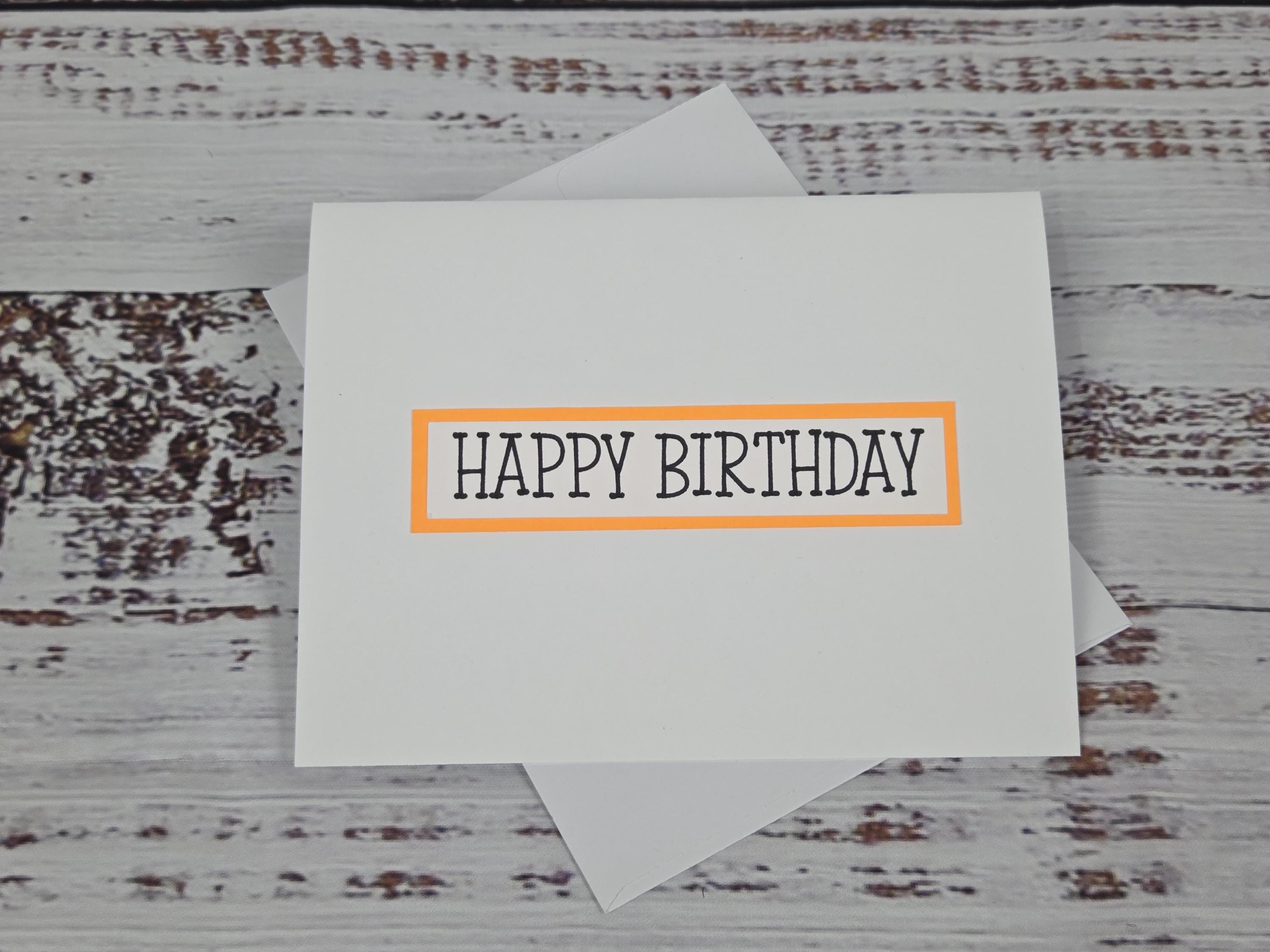 Precut Happy Birthday Sentiments for Card Making | DIY Card Pieces ...