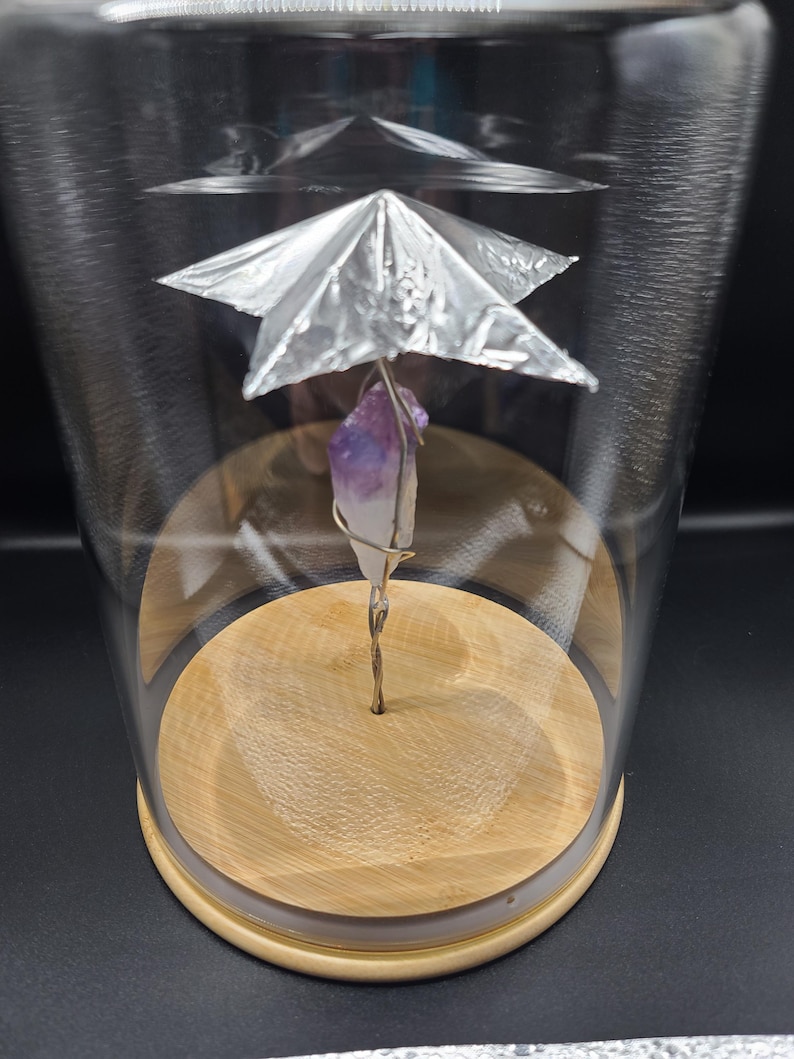 Very Large quartz crystal Telekinesis Trainer | Large 8” Glass Psi Wheel | ESP Mind Power Device | Crystal Meditation Tool | Free Ship image 11