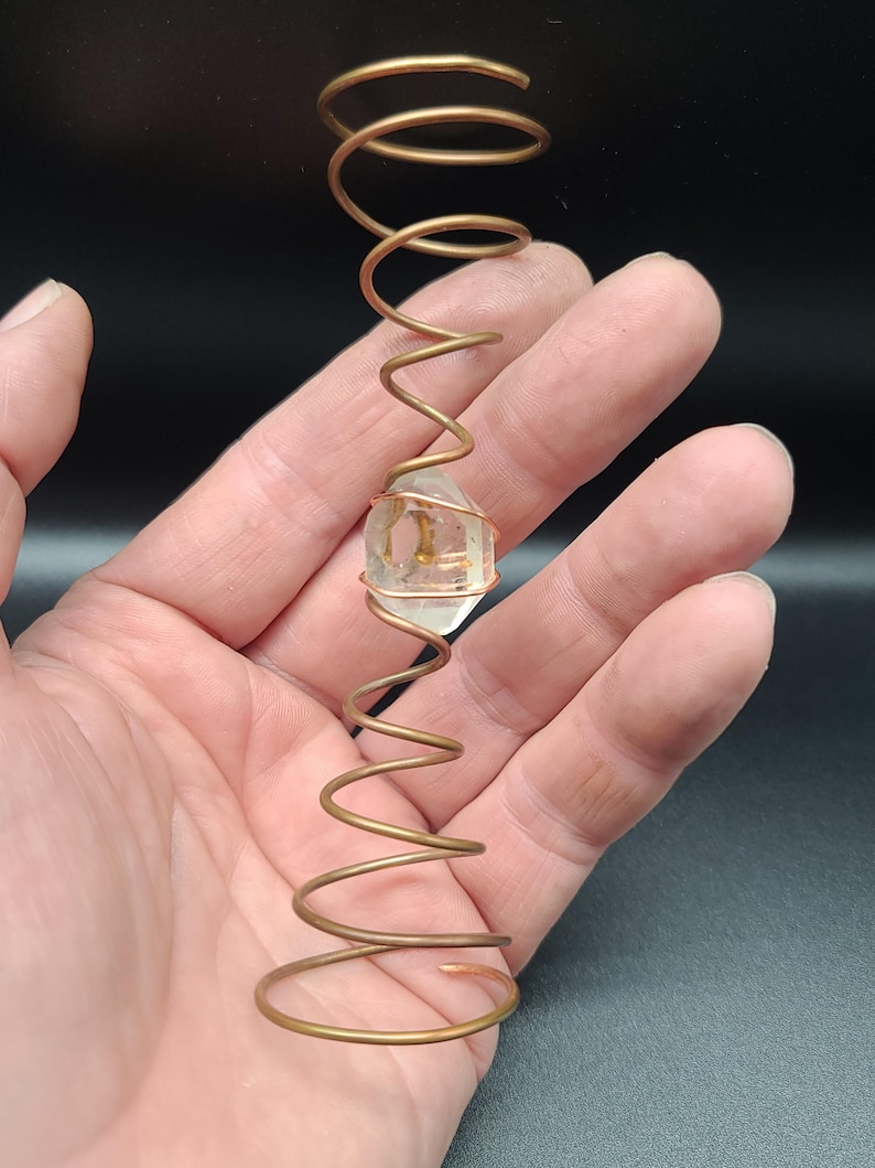 Handmade Copper Vortex Crystal Generator – Energy Balancing Wand ...