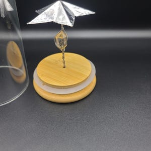 Crystal-Enhanced Telekinesis Trainer | Herkimer Diamond Psi Wheel | ESP Mind Power Device | Improved Glass Design | Tensor Tech | Free Ship