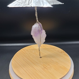 Very Large quartz crystal Telekinesis Trainer | Large 8” Glass Psi Wheel | ESP Mind Power Device | Crystal Meditation Tool | Free Ship image 9