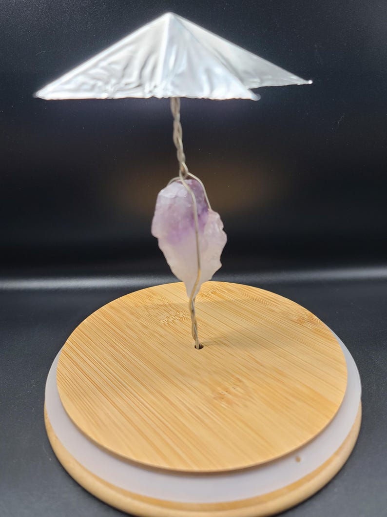 Very Large quartz crystal Telekinesis Trainer | Large 8” Glass Psi Wheel | ESP Mind Power Device | Crystal Meditation Tool | Free Ship image 9