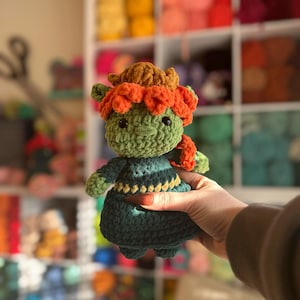 Green Female Ogre Crochet Plushie **MADE TO ORDER**