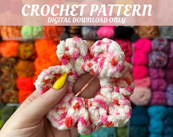 Hair Scrunchie PDF Crochet Pattern