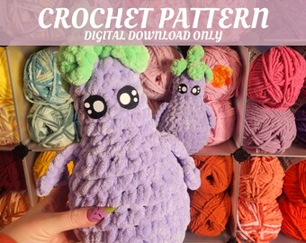 Eddie The Eggplant PDF Crochet Pattern